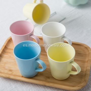 Tazas de té de tazas de café de cerámica taza taza por mayor plano tazas de cerámica blanca